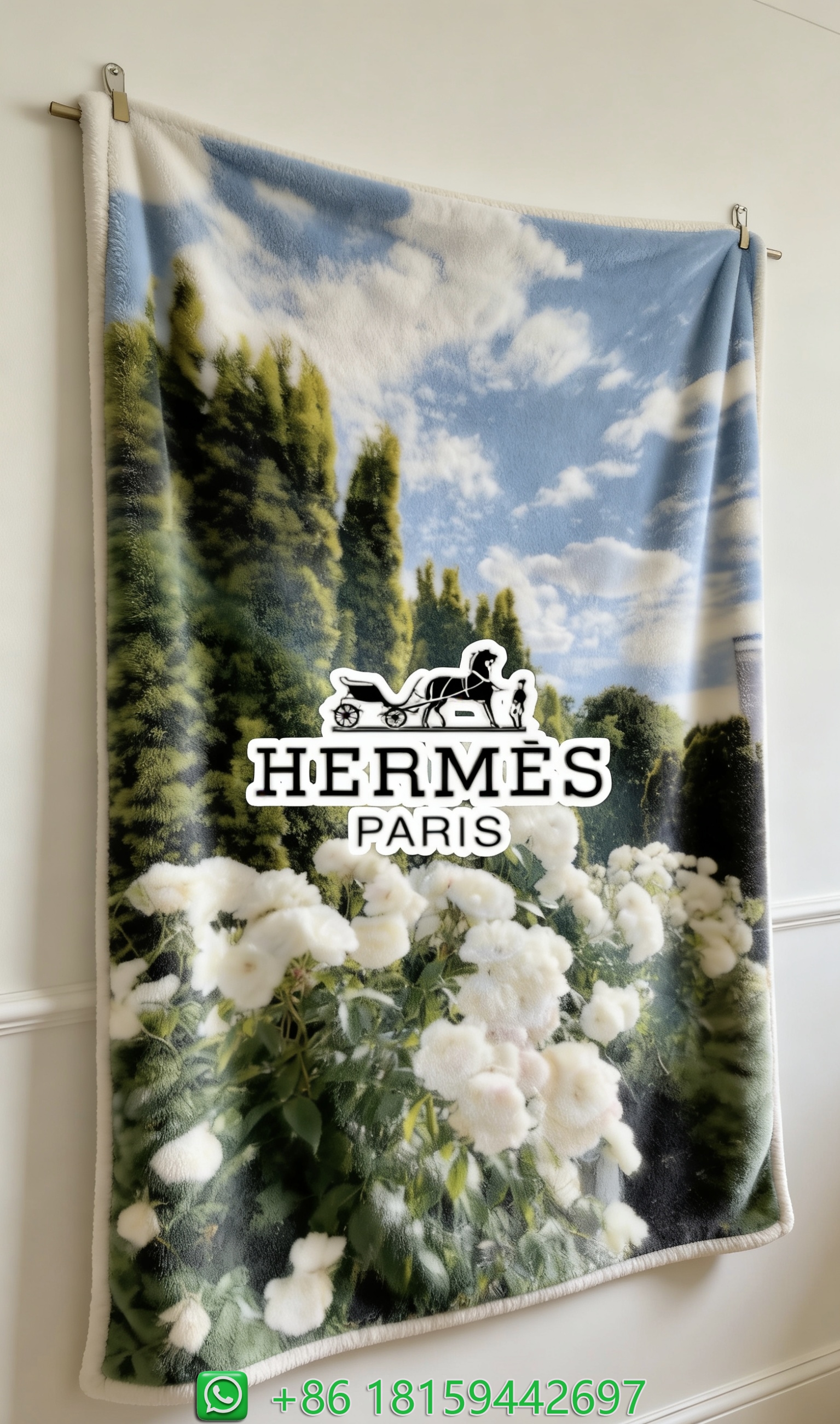 Hermes Throw Blankets
